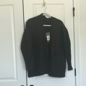 Jenni Kayne Dark Brown Cardigan Sweater